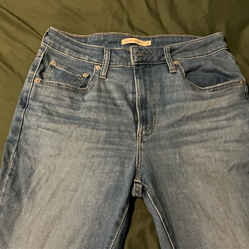 Levi's High Rise Boot Cut Women Jeans - Blue